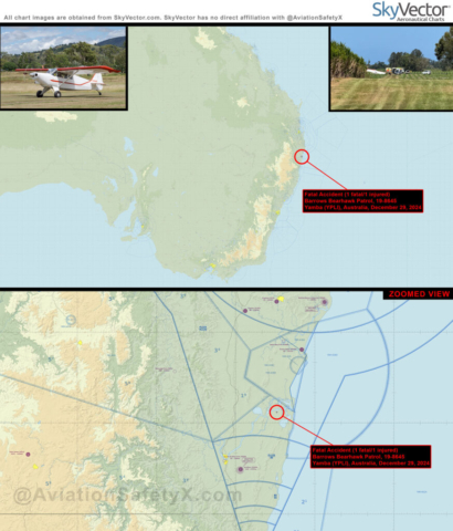 Fatal Accident (1 fatal/1 injured) - Barrows Bearhawk Patrol, 19-8645, Yamba Airport (YPLI), Yamba, Palmers Island, NSW, Australia, December 29, 2024