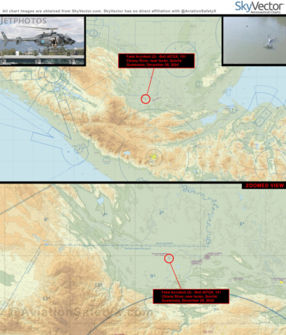 Fatal Accident (2) - Bell 407GX, 151, Chixoy River, near Ixcán, Quiché, Guatemala, December 29, 2024