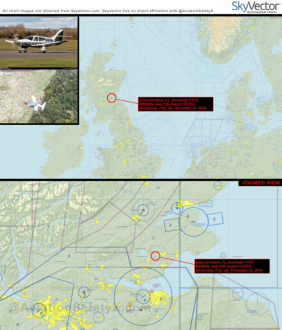 Fatal Accident (1) - Rockwell 112TC-A Alpine Commander, N4698W, ear Fife Airport (EGPJ), Kinglassie, Fife, UK, December 23, 2024