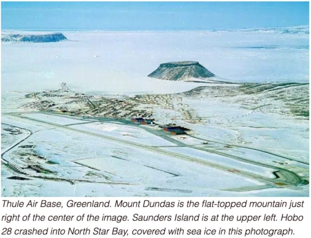 On January 21, 1968, a Boeing B-52G Stratofortress carrying four thermonuclear bombs crashed near Thule Air Base, Greenland, following an in-flight fire. The crash led to a detonation of the bombs' high explosives, scattering radioactive material over the ice without a nuclear explosion. The incident prompted a major cleanup operation under extreme Arctic conditions and had lasting implications for nuclear safety and environmental policy, marking the end of the Chrome Dome missions.