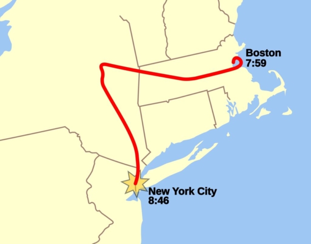 Fatal Terrorist Attack (92 onboard; 1600 on the ground/south WTC tower) - Boeing 767-223ER, N334AA, Flight 11, New York City's World Trade Center, North Tower, September 11, 2001