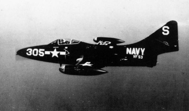 On January 20, 1955, a U.S. Navy Grumman F9F-2 Panther jet (Bureau Number 125152) assigned to Fighter Squadron 53 (VF-53) crashed near Camp Elliott in San Diego, California, during approach to NAS Miramar. The aircraft suffered structural failure with a wing detaching mid-flight, leading to a loss of control. The pilot, Lieutenant Douglas Mosser, was killed, but no ground personnel were harmed despite the crash igniting a warehouse fire within the Navy Retraining Command area. This incident highlighted the challenges of early jet-powered aviation and contributed to advancements in structural safety and inspection protocols.