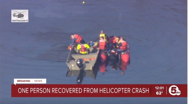 Fatal Accident (1) - Schweizer 269C, N262LH, Mogadore, Ohio March 14, 2025 - recovery efforts