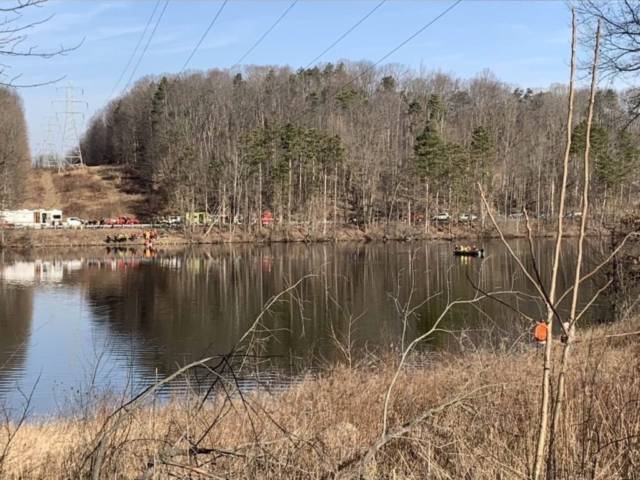 Fatal Accident (1) - Schweizer 269C, N262LH, Mogadore, Ohio March 14, 2025 - recovery efforts