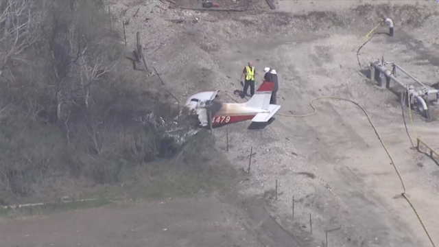 Non-fatal Accident (2) - Piper PA-28-140, N54479, Houston-Pearland Regional Airport, TX (KLVJ), March 6, 2025 - crash site