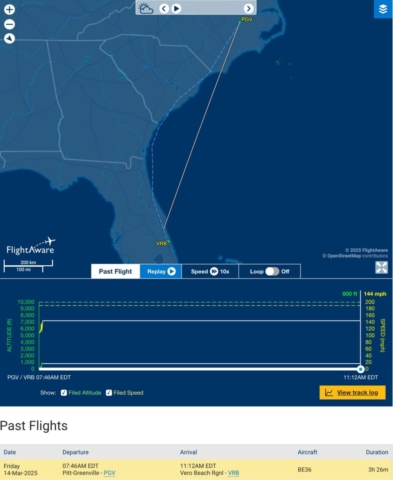 Fatal Accident (2) - Beechcraft A36 Bonanza, N566C, Greenville-Pitt-Greenville Airport, NC (PGV/KPGV), March 14, 2025