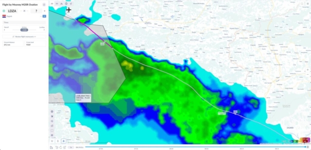Fatal Accident (1) - Mooney M20R Ovation 2 GX, N595RJ, Velika Planina, Slovenia, March 10, 2025 - FlySto track