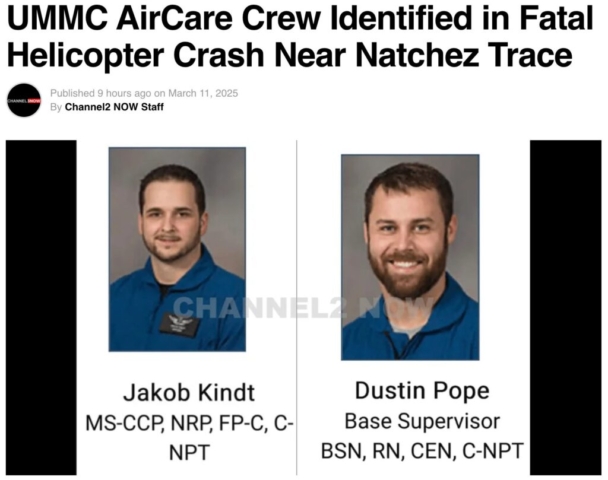 Fatal Accident (3) - Eurocopter EC135 P2+, N835CS, near Canton, MS, March 10, 2025