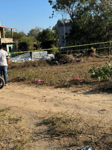 Fatal Accident (2) - Cessna 182L, XB-BHE, Valle de Banderas, Nayarit, Mexico, March 1, 2025 - crash site